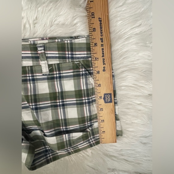 SOLD Hollister Y2K Preppy Bundle Of 2 Green Blue White Plaid Micro Mini...Shorts - Picture 16 of 16